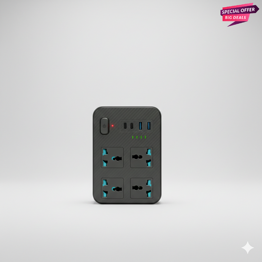 Safety Socket Power Strip 2500W Defender Series