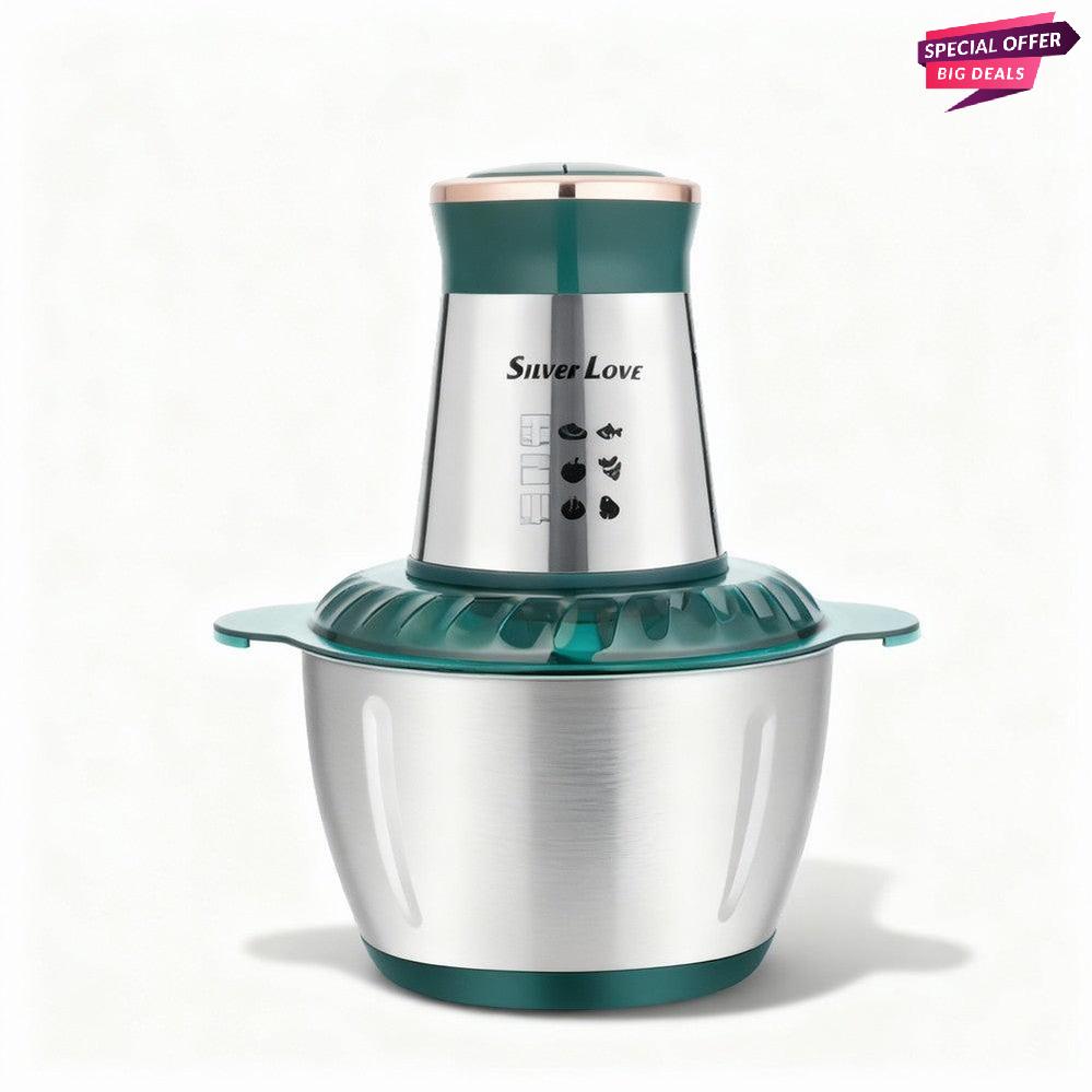 مفرمة لحم كهربائية من سيلفر لوف، موديل SC-8202، بقوة 800 واط