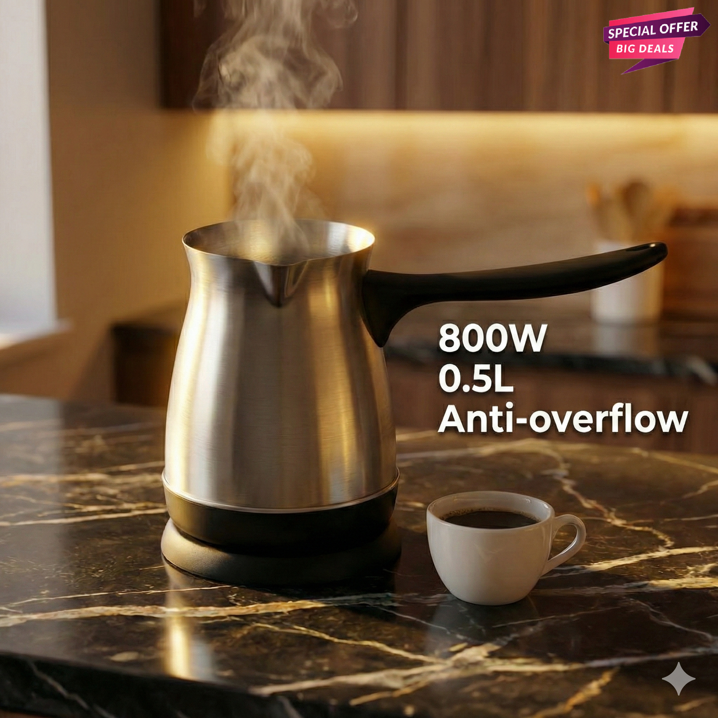 Silver Love Electric Kettle – Stainless Steel