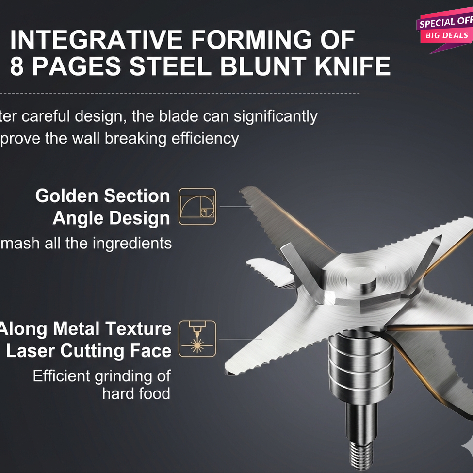 Heavy-Duty 5500W Commercial Blender by Silver Crest | German Quality 2-in-1 Mixer & Grinder (2 Liters)